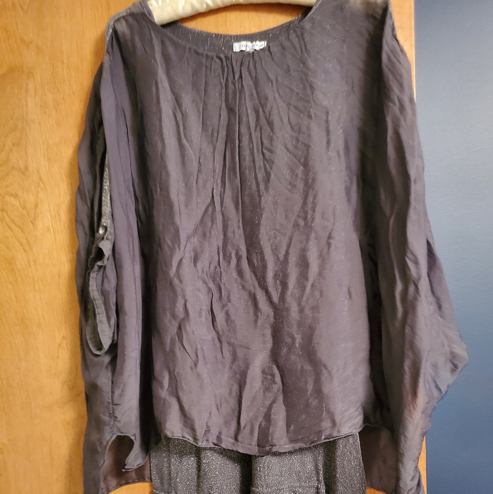 Grey Sheer Top